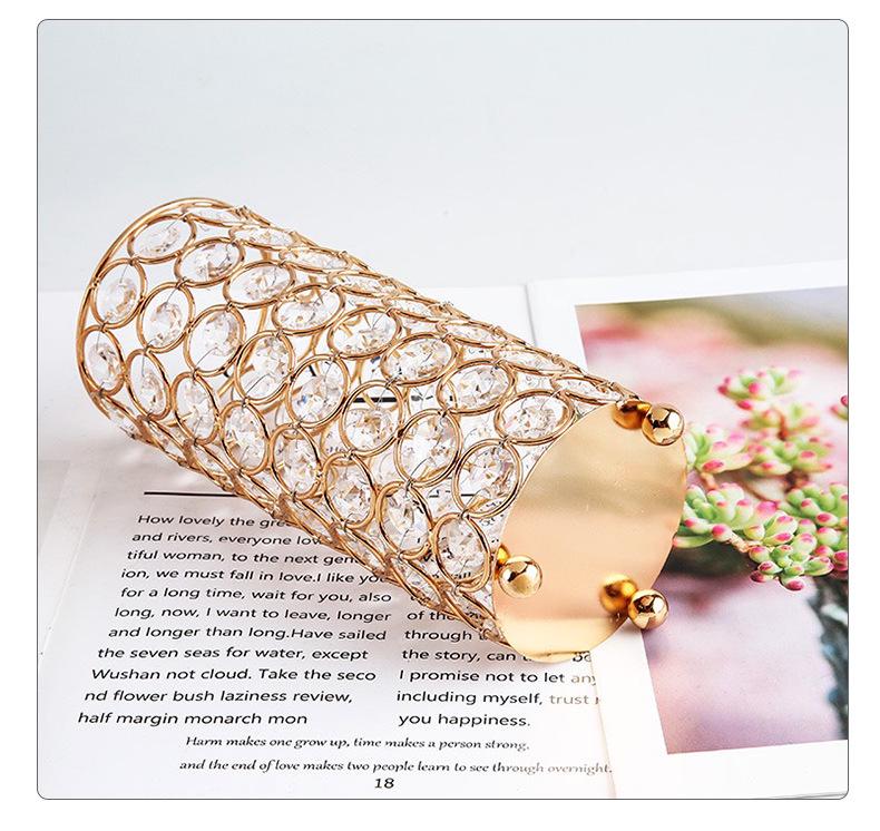 Nordische Kristall-Zylinder-Vase & Teelichthalter - Elegantes Hochzeits-Tischmittelstück