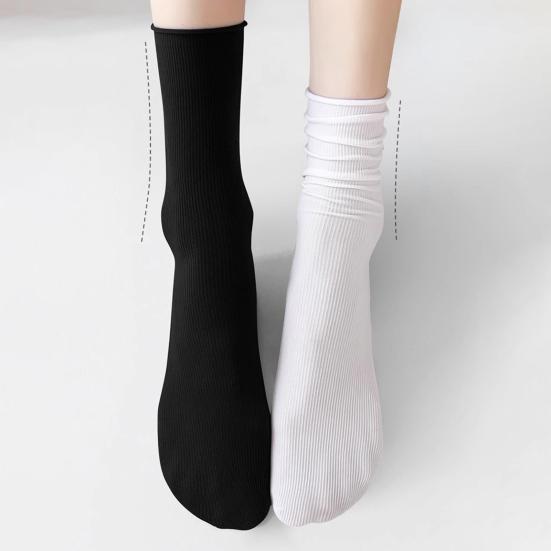 3 Paia Calzini Traspiranti in Seta Ghiaccio Estivi Ultrathin Calzini a Mezza Gamba Color Caramella Calzini a Spugna Casual Calzini alla Caviglia con Bordo Arrotolato