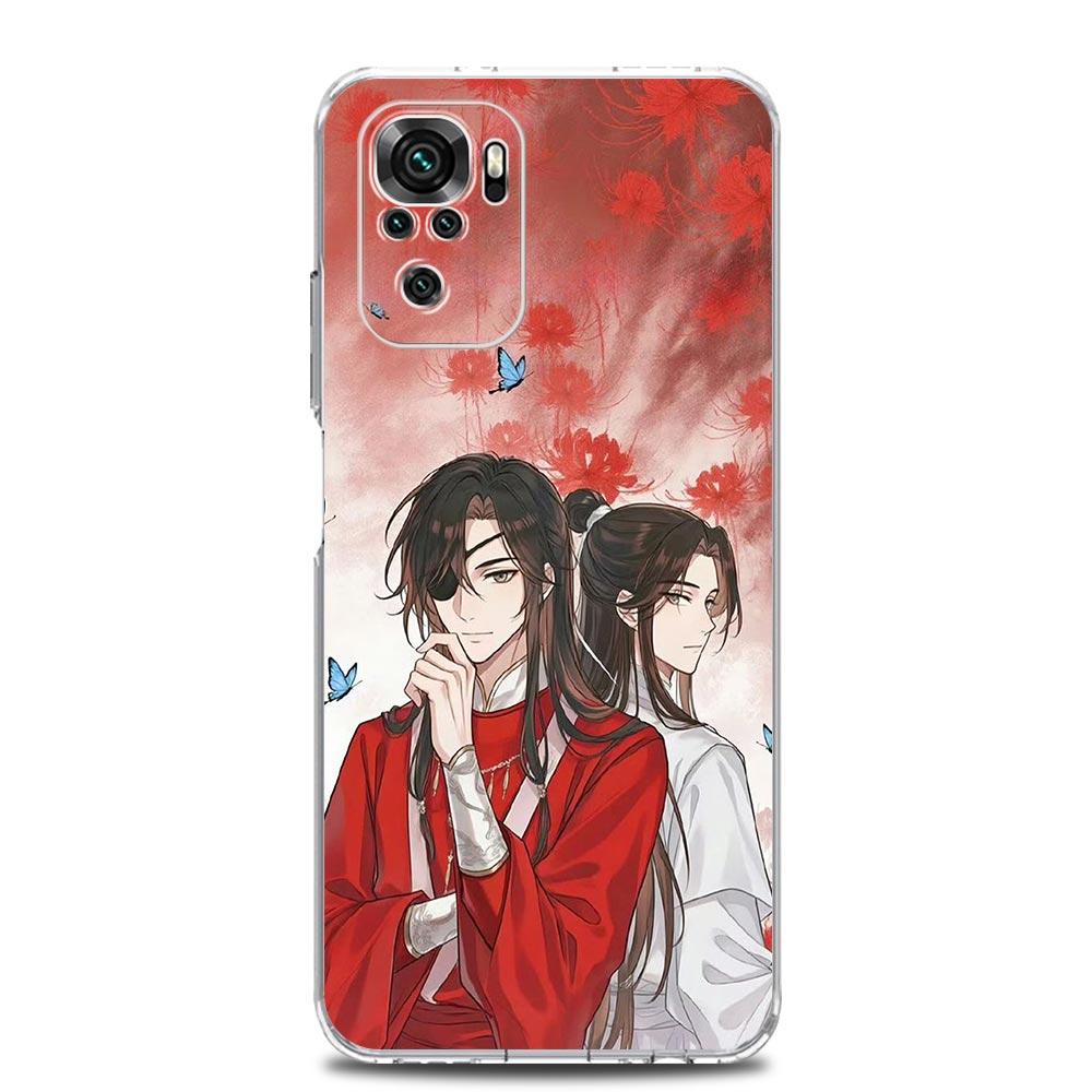 Phone Case For Xiaomi Redmi Note 14 13 12 4G 9S 9 10 11 Pro Plus 5G 14C 13C 12C 10C 9A Clear Cover Heaven Official's Blessing