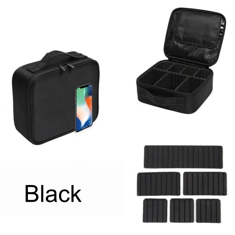 

Makeup Case Large Makeup Bag Professional Train Case Travel Cosmetic Organizer Brush Holder Waterproof Makeup Artist Storage Box