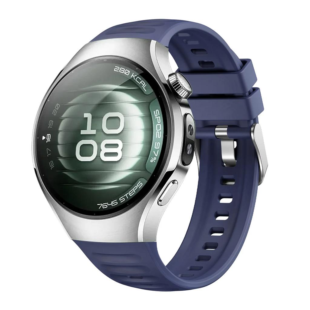 Original Silicone Strap For Huawei Watch 5 42MM No Gaps Rubber Sport Band For Huawei Watch 5 46mm Business Quick Release Band