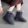 Wasserdichte Winterstiefel für Damen, neuer Kunstpelz, langer Plüsch-Schneestiefel, Plateaustiefeletten für Damen, warme Baumwoll-Paarschuhe