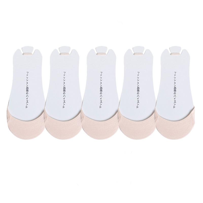 

5 пар женских хлопковых носков-лодочек, нескользящие невидимые тонкие носки, летние тонкие носки с половинной подошвой, подтяжки, носки-лодочки без застежек EUR 35-39