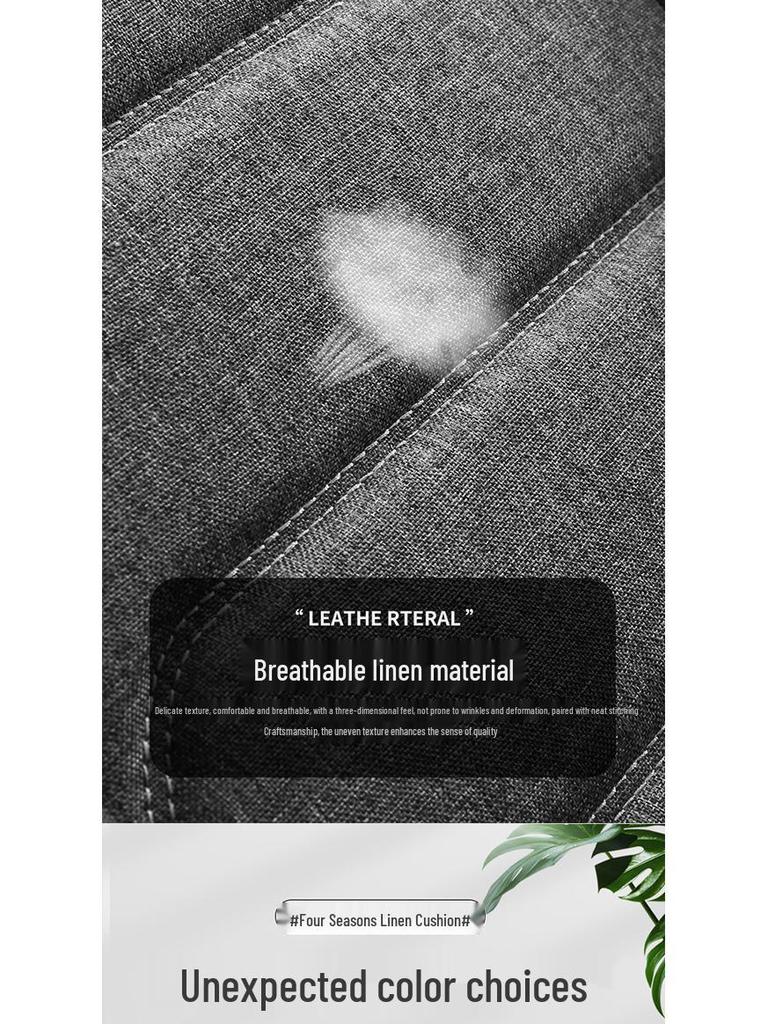 Linen Universal Car Seat Cover - Non-Slip, Full Wrap, All-Season Use