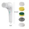 1Set Multifunctional Electric Cleaning Brush Handheld Cordless Cleaning Brush For Bathroom Washing And Kitchen Cleaning Tools