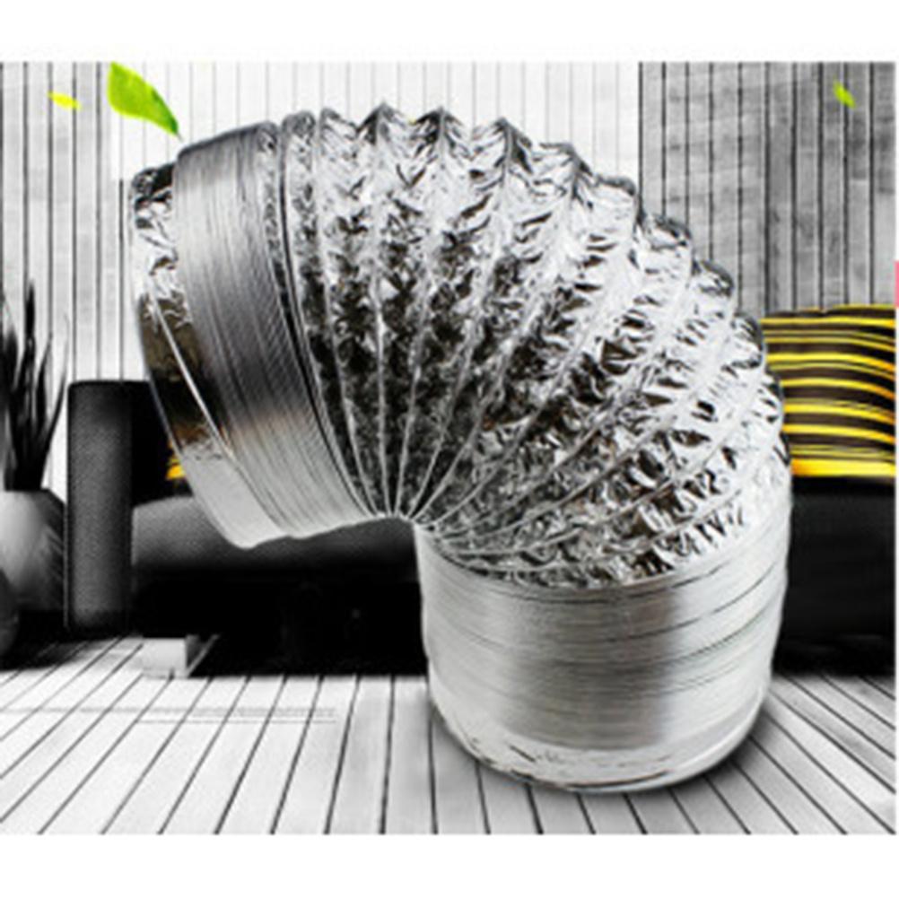 Tube Foil Aluminum Flexible Duct Air Ducting Vent Exhaust Hose Heating Cooling Ventilation