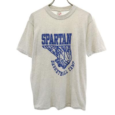 JERZEES 90s Made In USA Old SPARTAN Short Sleeve T-shirt M Basketball Men's Used