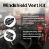 2pcs UTV Windshield Vent Kit Self Installed Windscreen Accessories for Hard Coated Polycarbonate Windshields