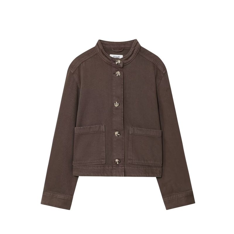 

Araltay Новое поступление Модный стиль Женская одежда Модный Универсальный Повседневный Минималистичный Лонгслив Диагональная ткань Верхняя одежда 1282397 Brown L