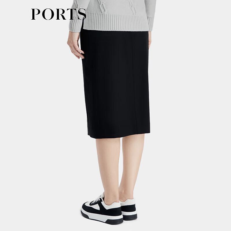PORTS Women's Sophisticated Contrast Midi Skirt