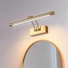 Modern LED Mirror Front Lights Remote Control Push Button Switch Lighting Bathroom Mirror Bedroom Hotel LED Rechargeable Lamps
