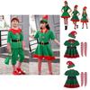 Festive Green Elf Santa Claus Costume For Adults And Kids Perfect For Family Christmas Celebrations
