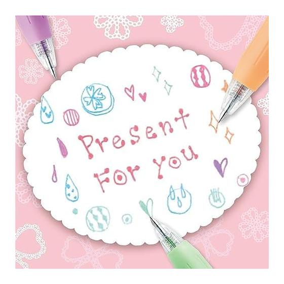 Zebra Gel Ballpoint Pen Sarasa Clip 0.5mm Milk Color 8 Color Set N JJ15-8C-MK-N