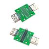 Male to Female Test Board MINI Test Connector With Board PCB 2.54mm Pitch 19 Pin DP HD A Female To Male Test Board Adapter 1PCS