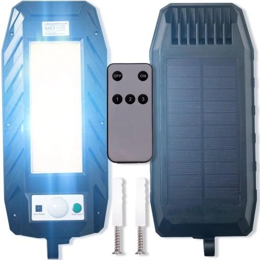 Lampa Solarna Uliczna Latarnia 120Led Cob +Uchwyt