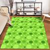 Green Polka Dot Pattern Rug. Non-slip Rug Suitable for Living Room and Bedroom Sofas.