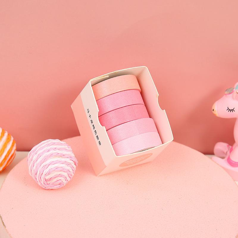 5 Rolls Decorative Tape for Handwritten Notebooks