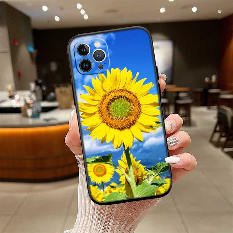 UP47 Sunflower Flower Phone Case for Samsung Galaxy S20 S21 S22 Ultra FE + Plus A21S A22 A24 A25 A26 A30 A30S A31
