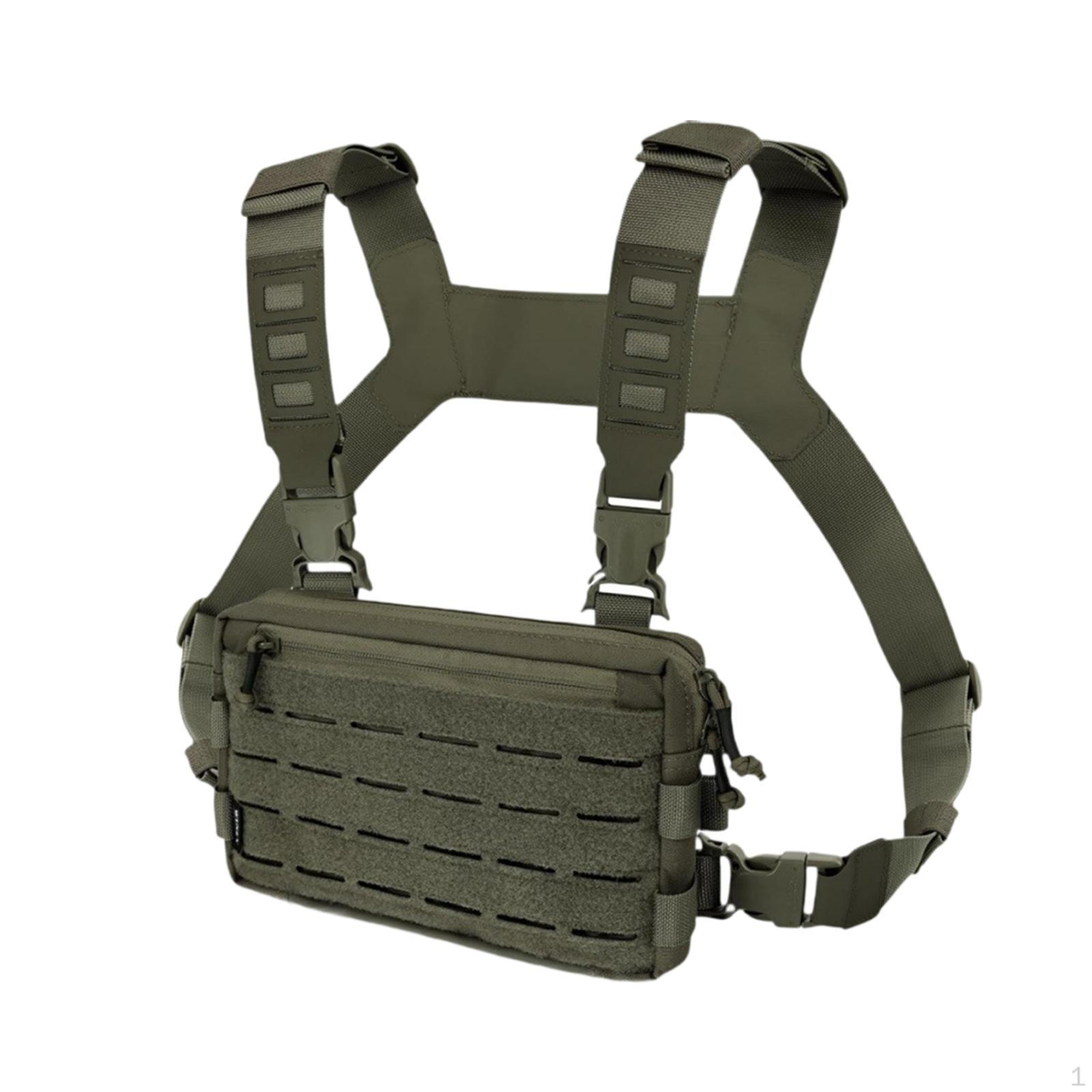 

Chest Pack Utility Waterproof Pouch for Workout Cycling Rock Climbing зелёный