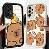 Phone Case for Samsung Galaxy A17 A16 A15 A14 A13 Funny Capybara Cartoon Cute A56 A36 A26 A55 A35 A25 A54 A34 A24 A53 A33 A23 A0