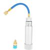 A/C Oil and Dye Injector Hand Turn Screw-in Air Conditioning Coolant Filling Tube Injection Tool