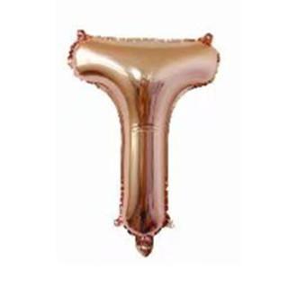16 Inch Slim Gold Letter Aluminum Foil Balloon Bright Gold Wedding Decoration Film Balloon