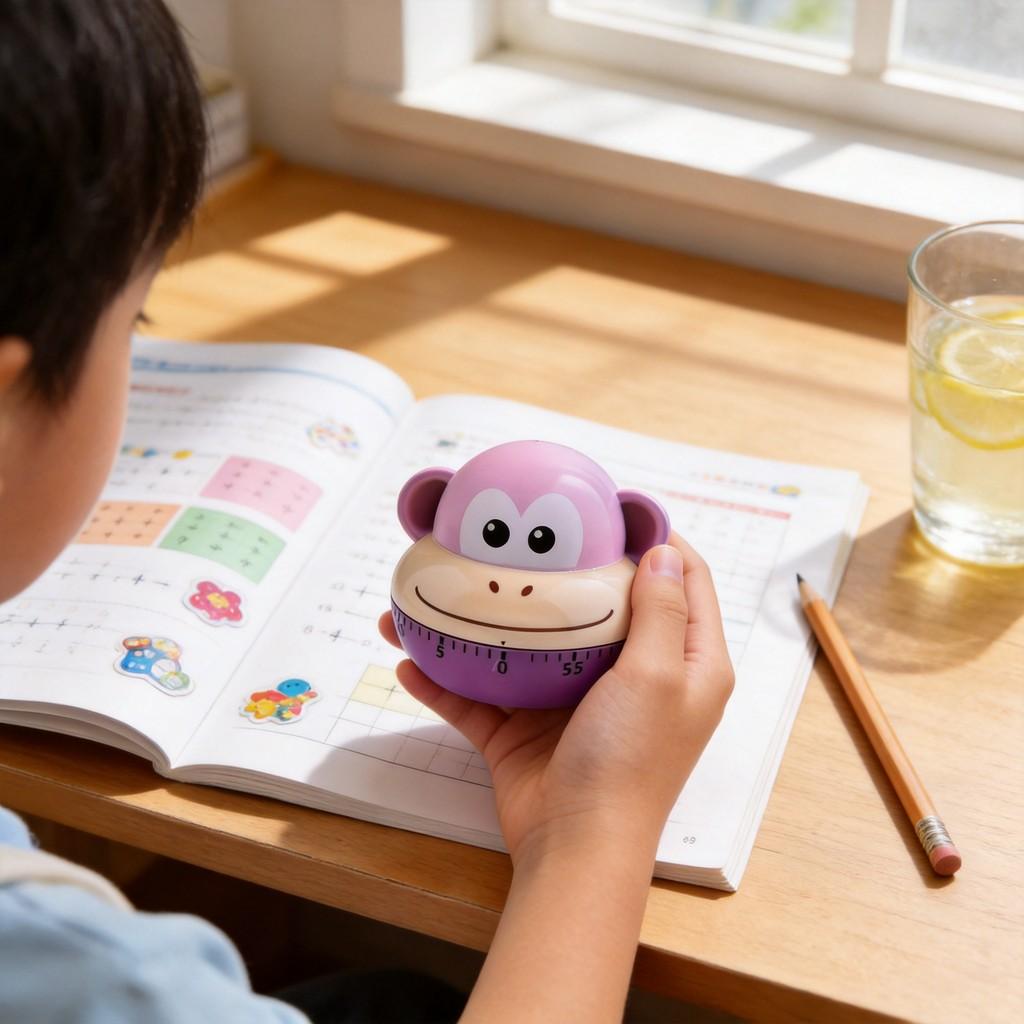 Animal Cartoon Mechanical Timer Kids Learning Time Management Toy With Children Gift