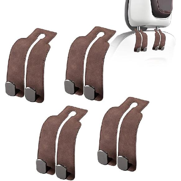 Car Purse Hook Purse Hook For Car Seats Headrest Car Seat Hooks,Heavy Duty Vehicle Organizer For Handbags, Groceries, Purses, Keep Car Tidy (Gray, 2 2 Pack