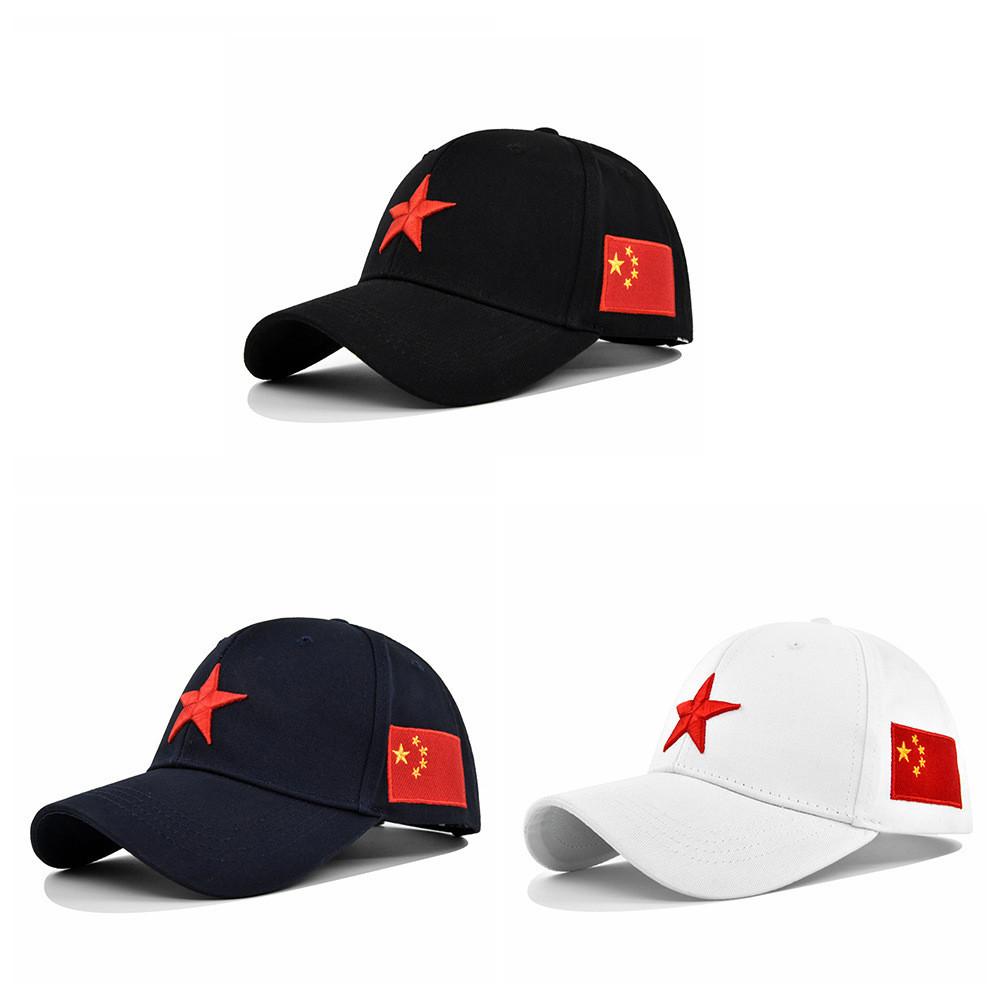 Duck Tongue Cap Five Pointed Star Threedimensional Embroidery Cap Baseball