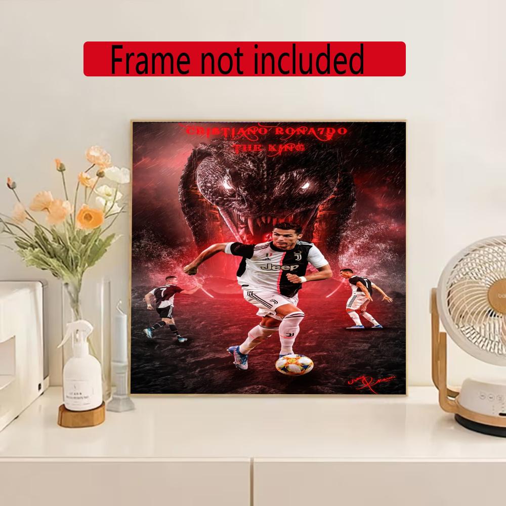Juventus 5D Diy Diamond Painting Round Diamond Diy Frameless Holiday Artwork Suitable For Home Office Wall Decoration