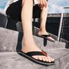 Flip-flops men's 2025 summer new trend beach shoes outside wear personalized fashion pinch slippers casual cool slippers