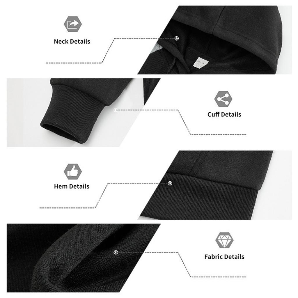 Męska Luźna Rekreacyjna Outdoorowa Z Kapturem Kaptur Kontrastowe Kolory Bluza z Kapturem