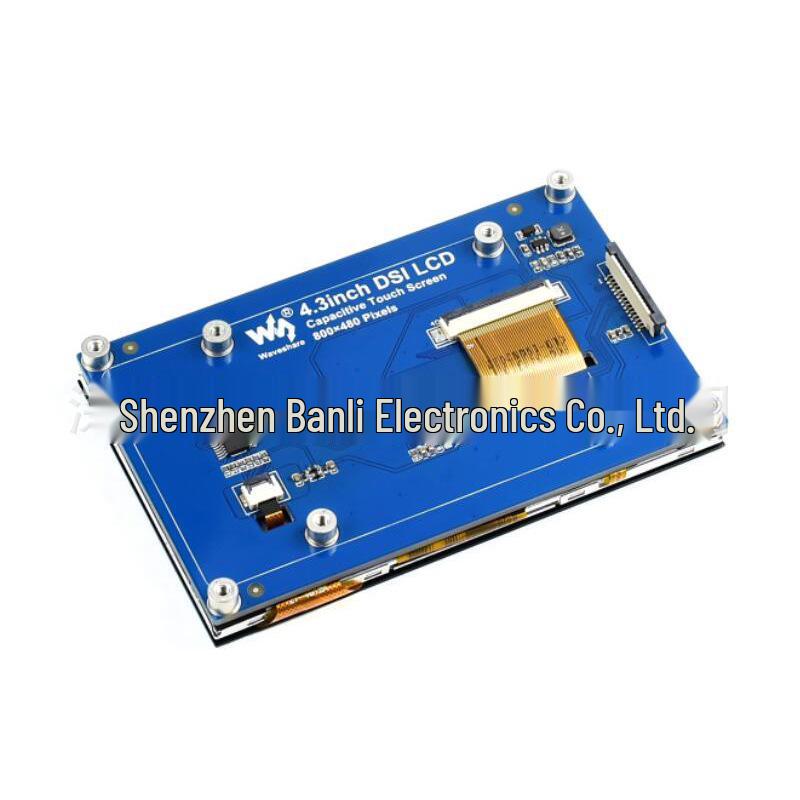4.3" Capacitive Touchscreen for Raspberry Pi, 800x480 IPS, MIPI DSI Interface