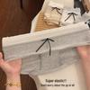 Women's 3-Pack Pure Cotton Mid-Waist Antibacterial Underwear with Bow Lace