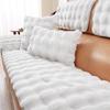 Thickened Rabbit Plush Sofa Cover Universal Non-slip Winter Warm Sofa Towel Couch Cushion Slipcovers for Living Room Furniture