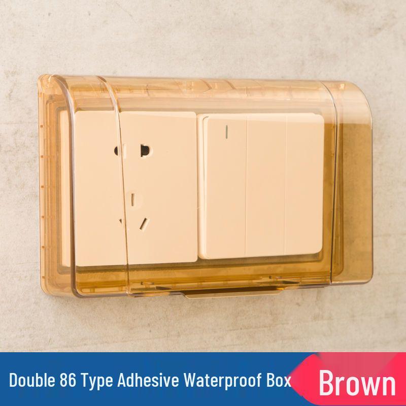 Universal Bathroom 86 Socket Box: Splash-Proof Switch Protector