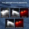 High Power LED COB Rechargeable Headlamp 4 Lighting Modes Red And White Dual Light Portable Waterproof Torch For Fishing Camping