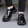 Men's Spring and Summer Sandals Thick Bottom Fashion Designer Style Party or Work Outdoor Trendy Young Shoes Black and White