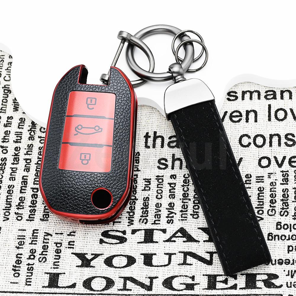 Auto Shell Fob Holder Car Key Case Cover Bag For Citroen C3 C4 C5 C6 Cactus Picasso Xsara For Peugeot 308 3008 508 208 408 307