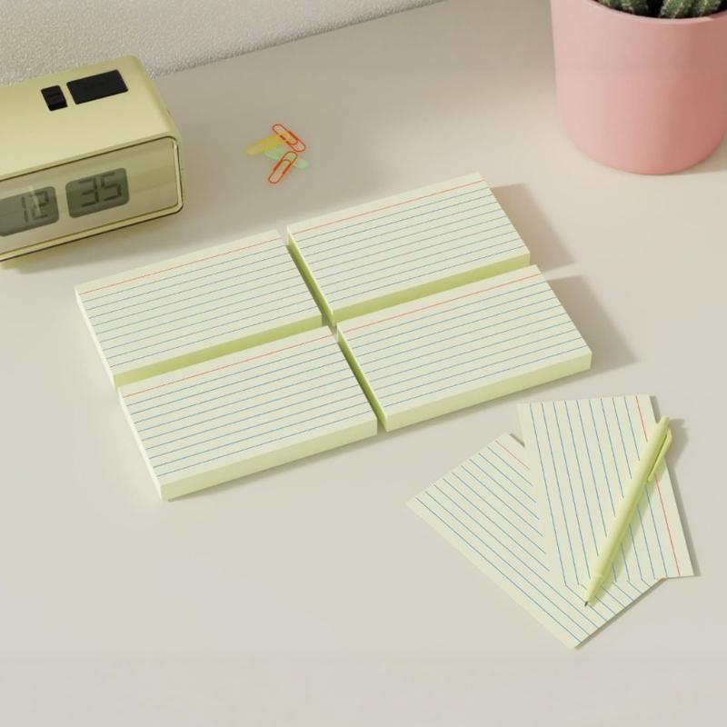 250Sheets Colorful Note Paper 3x5Inch Wide Lined for Writing Noting Journaling Study Card Note Cards Pocket Notecards