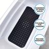 1Pc Non-slip Shower Mat Bathtub Mat with Drain Holes and Suction Cups Machine Washable Household Bathroom Shower Carpet Bathroom