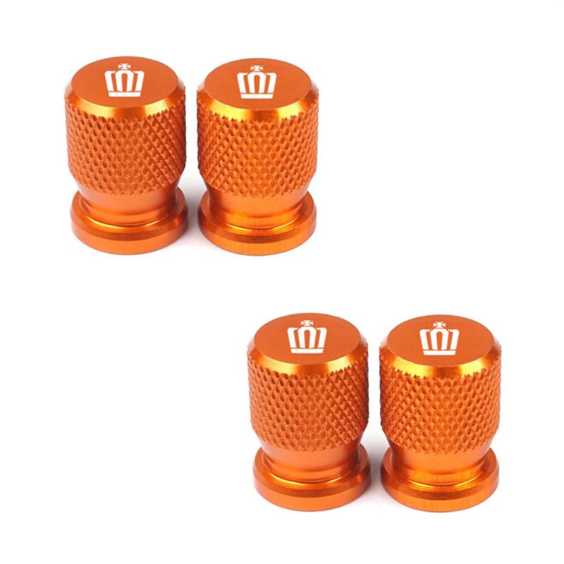 4pcs Car Wheel Tire Valve Caps Aluminum Airtight Covers Badge Emblem for Toyota Crown Accessories