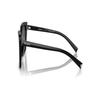 Prada Temple with Logo, Acetate Frame, Irregular Shape, Sunglasses, Women's Black