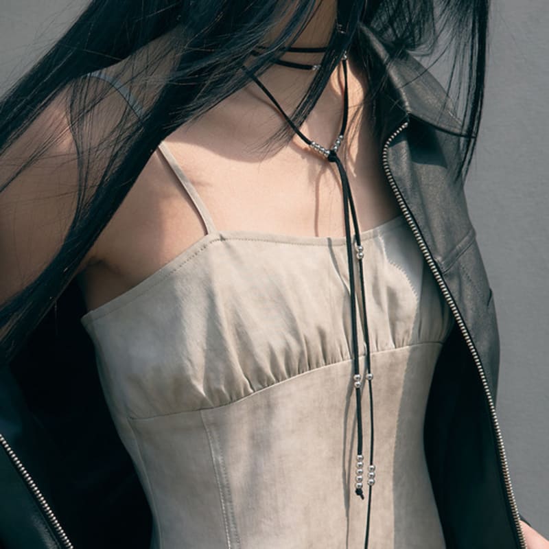 

SIS A Layered Suede Necklace [black] FREE