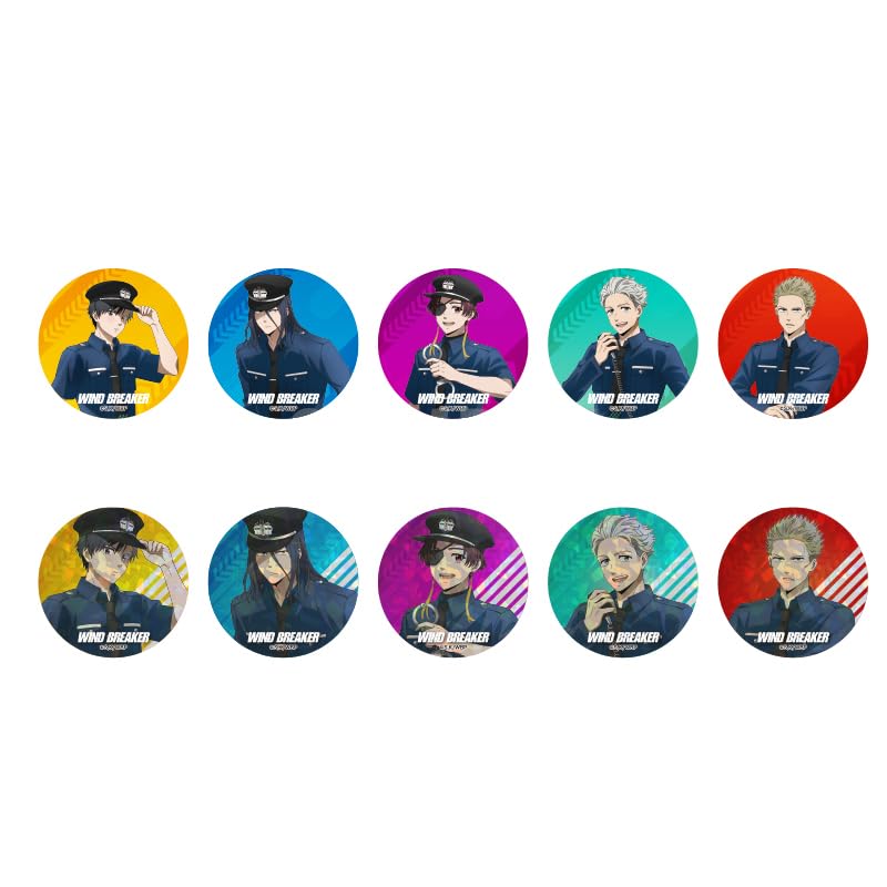 

WIND BREAKER Badge Collection Policeman Version 10-Piece Box
