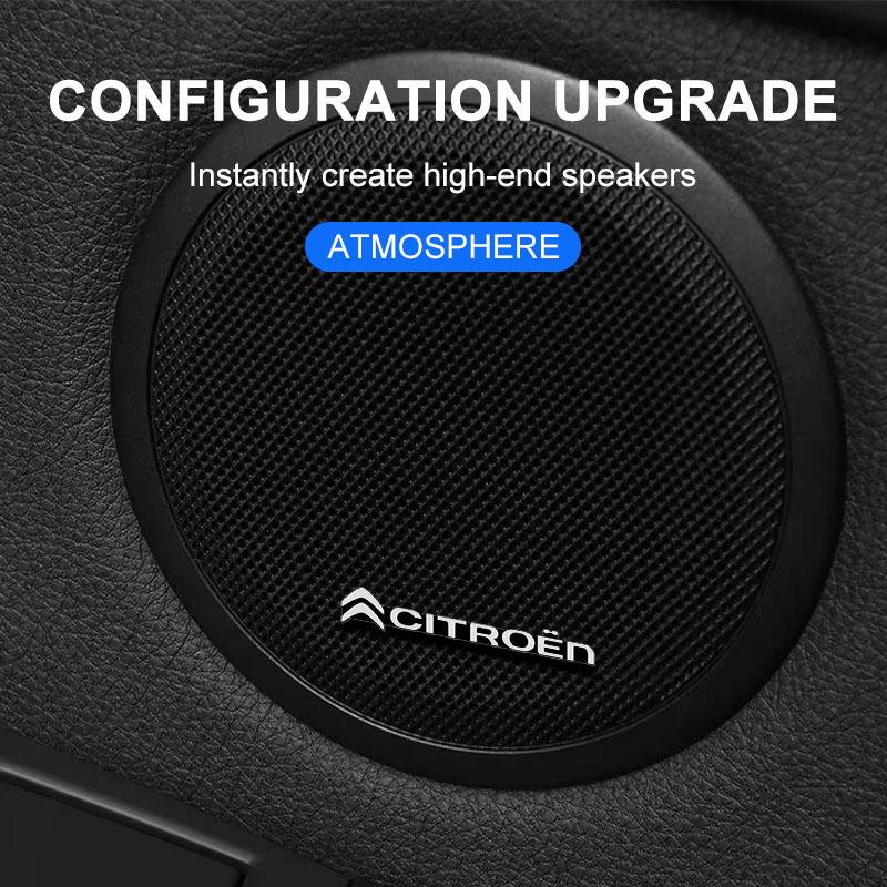 Car Audio Decorate 3D Aluminum Badge Emblem 3D Sticker For Citroen C1 C2 C3 C4 C5 C6 C8 C4L DS3 DS4 DS5 LS DS6 Grand Picasso