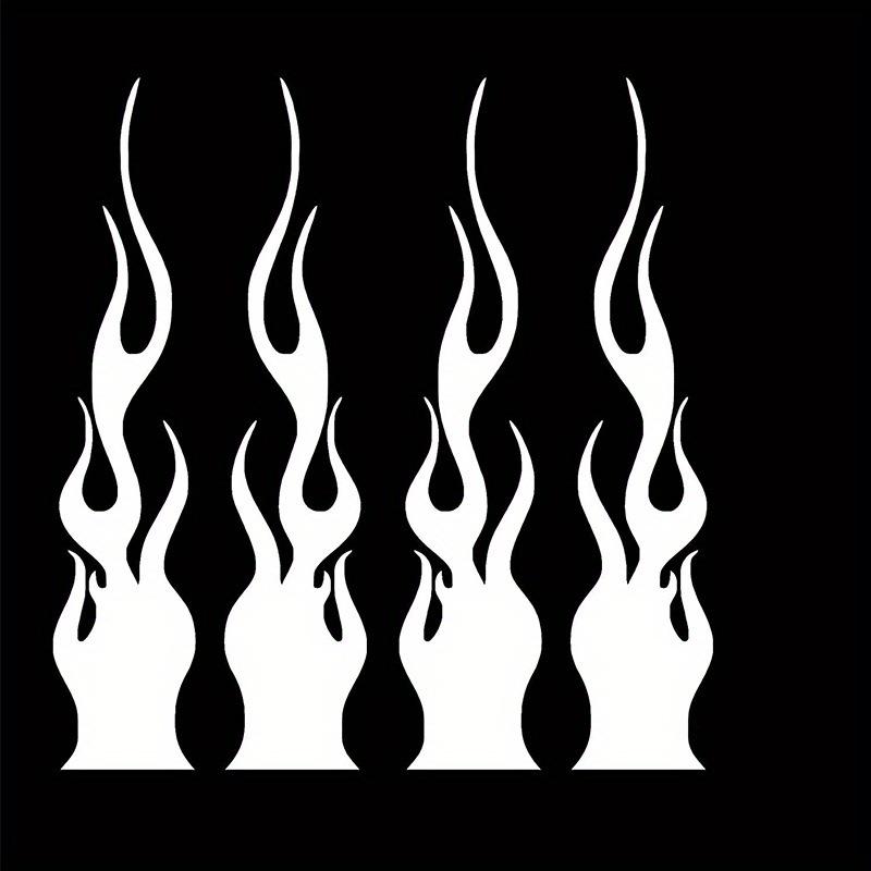 

Пламенные наклейки: 3x15см Горящий Взрывной Дизайн для Мотоциклов, Автомобилей, Компьютеров и Стен белый