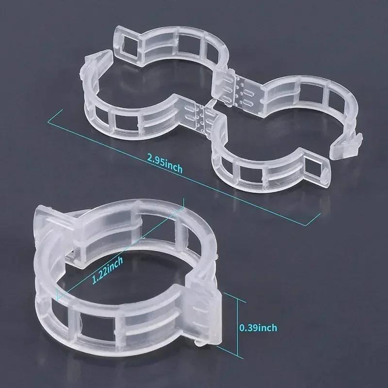 50/100/200pc Plant Clips Supports Reusable Plastic Connects Fixing Vine Tomato Stem Grafting Vegetable Plants Orchard and Garden