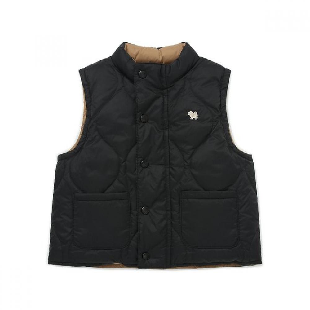 Bluedog BaBy High Neck Quilted Duck Down Vest B 45a19 130 02 dark gray/6 years old (120)