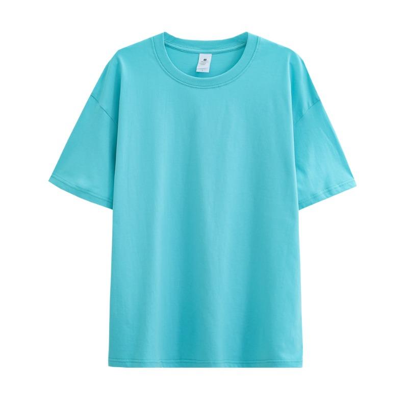 Neutral Pure Cotton T-shirt Solid Color Short Sleeved Men's Loose Round Neck T-shirt